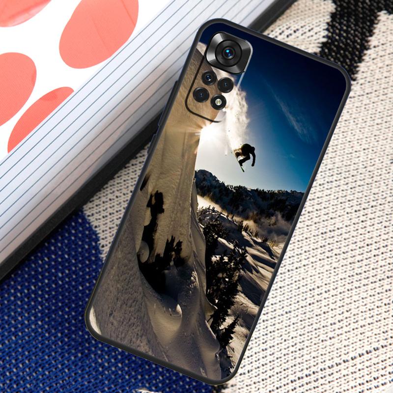 Cool Sports Snowboarding Case For Xiaomi Redmi Note 14 13 12 11 Pro 11S 12S Redmi 10 13 15 13C 15C 10C 12C 14C Funda