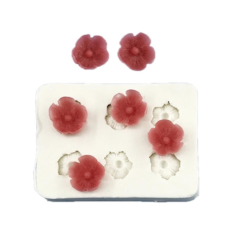 Wiederverwendbare blumenförmige Silikonform Wiederverwendbare Bastelformen Geeignet für handgefertigten Schmuck und Schreibtischdekorationen