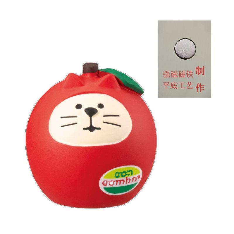 Japanese cat refrigerator sticker, grocery zakka cute bread coffee shop decoration gift miniature resin ornament