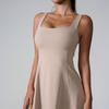 European and American Sports Dress Sexy All-Match Anti-exposure Lining With Chest Pad Anti-exposure Running Tennis Fitness Skirt Women