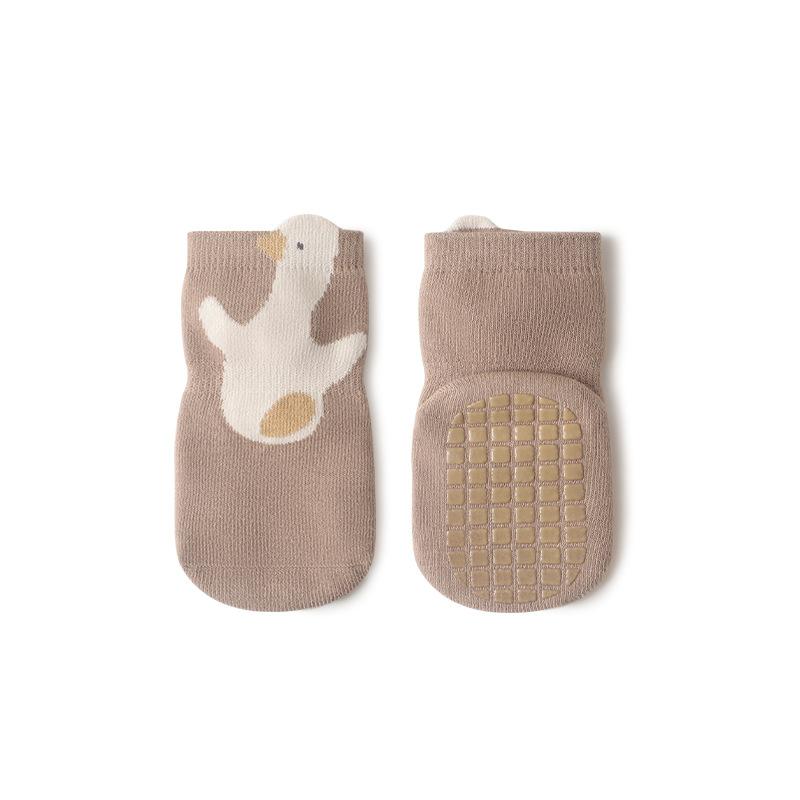 0-5 Years Old Baby Walking Socks Loose Mouth Mid Slevees Cotton Socks Boneless Babies Glue Dots Non Slip Children's Floor Socks