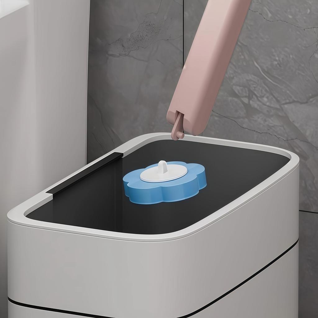 Disposable Toilet Brush Set Replaceable Refill Heads Wall Mounted Bowl Cleaner 360°No Dead Angle Cleaning Brush Bathroom Hygiene
