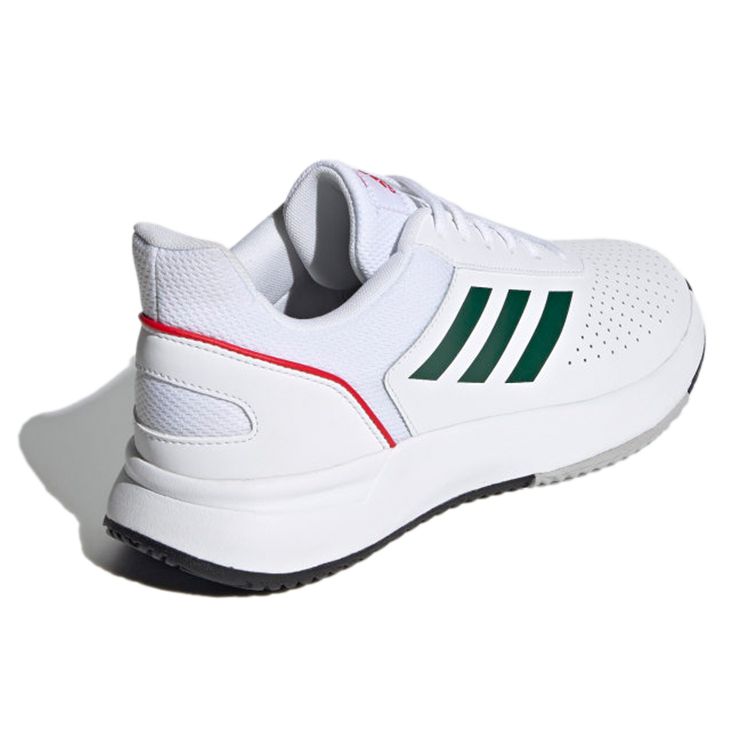 Adidas Courtsmash Trendy Breathable Low-Top Tennis Shoes Men Sneakers White Green Red FY8651