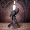 Retro Candlestick Holder Gothic Animal Candle Holder Black Bat Wolf Leopard Crow Cat Halloween Fun Atmosphere Home Decoration