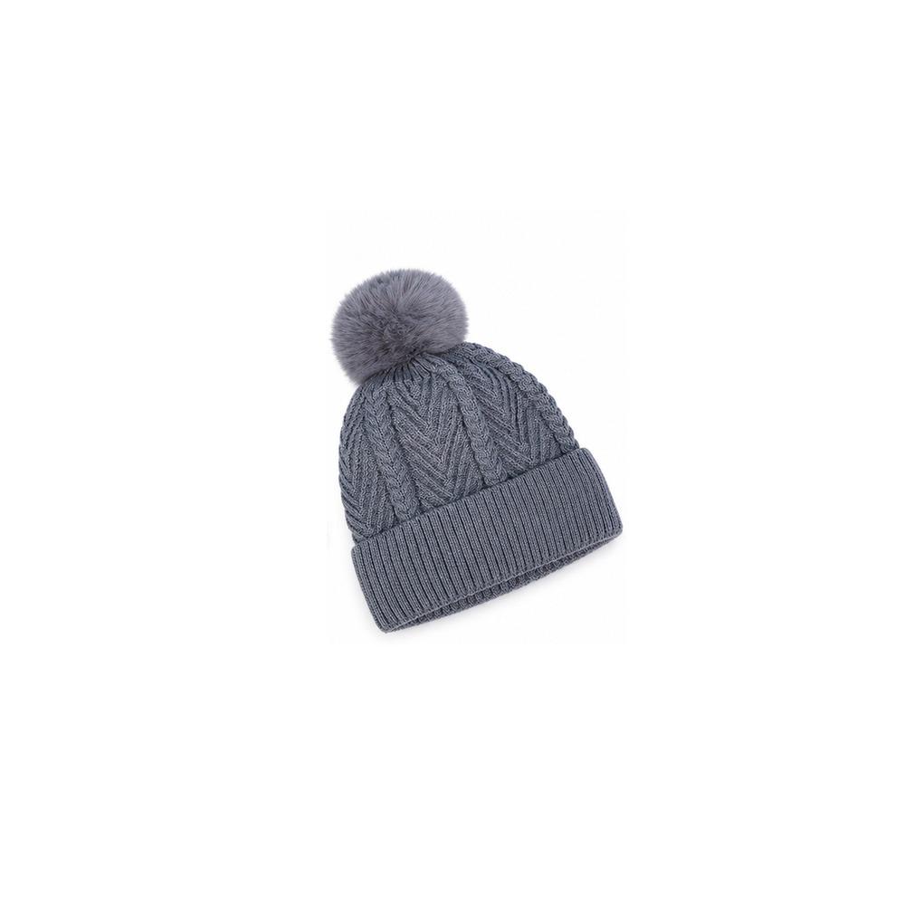 Thickened Knitted Hat Plush Mushroom Cap New Beanie Hats For Men and Women