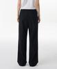 MUSINSA STANDARD WOMAN Women'S Low Waist Deep Tuck Wide Hidden Banding Slacks [Black]