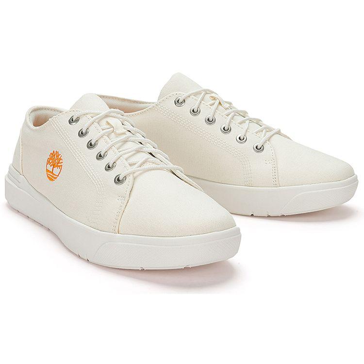 Timberland Retro Rutschfest Langlebig Stützend Low Top Canvas Schuhe Herren Sneaker Weiß A5P5GW