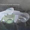 Ciotola Multifunzionale in Plastica per Lavare il Riso con Fori Intensivi Quadrilaterali, Cesto Scola Acqua, Ciotola per Frutta