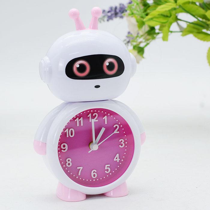 Ten Yuan Shop Student Table Robot Cartoon Alarm Clock Clocks Daily Use General Merchandise Company Gifts