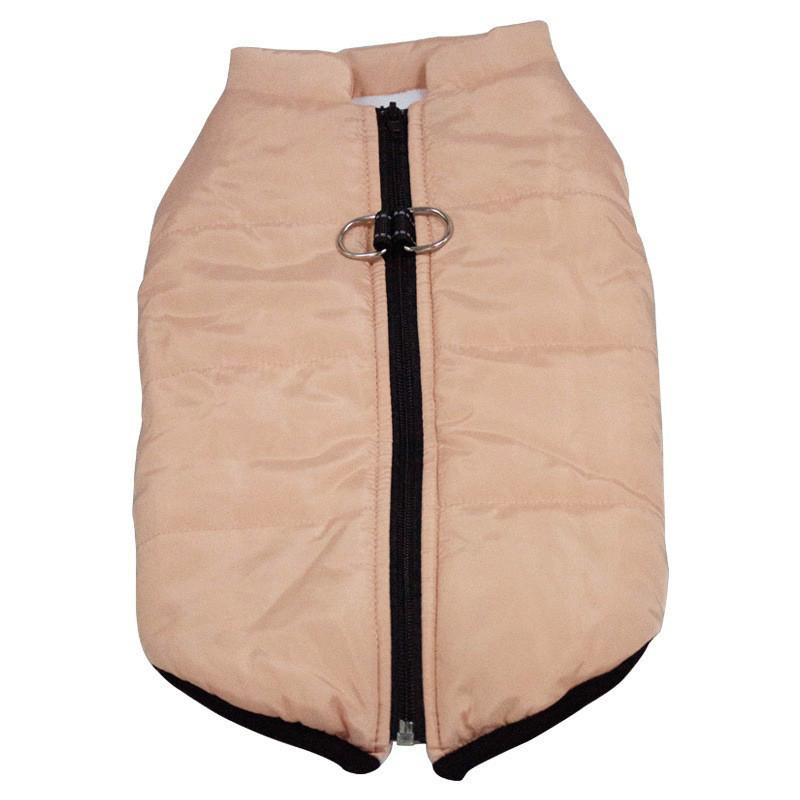 

Водонепроницаемая зимняя куртка для собак, теплая одежда для собак маленьких и средних пород, пальто для щенков, одежда для французских бульдогов, одежда для йоркширских домашних животных S светло-розовый