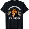 Liūto Karaliaus Skaro Rašto Marškinėliai Vyriški Moteriški Viršutiniai Drabužiai T-shirt Atsitiktiniai Poros Unisex Vasaros Gatvės Stiliaus Per dydį Trumpomis Rankovėmis