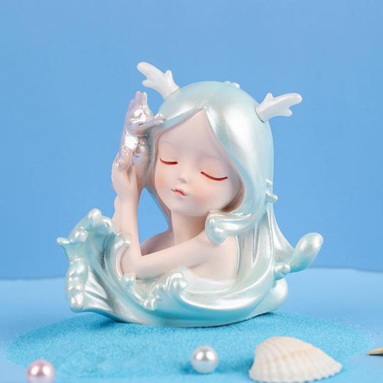Ocean Girl Ornament Creative Decorative Resin Add Romantic Mermaid Figurine Home Decor