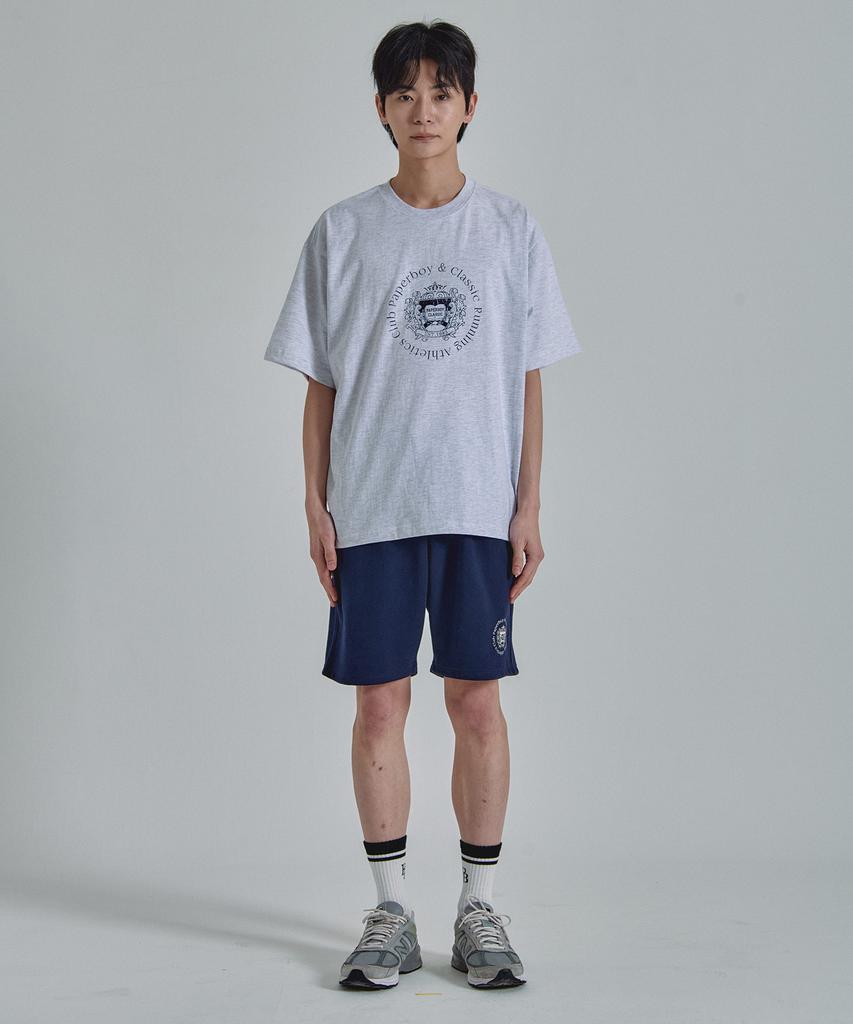 PAPERBOY County Short Sleeve T-Shirt - White Melange
