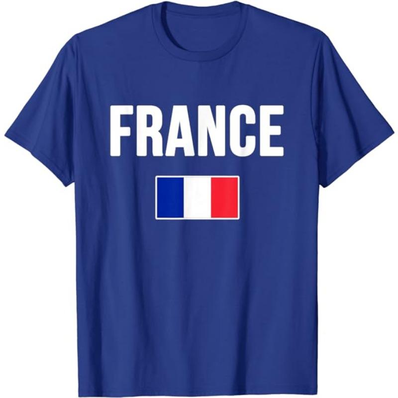 Soccer France Flag T-Shirt French Pride Tee France Football Two Stars Third Loading Clothes Frenchman Sport Foot Fan Team Jersey
