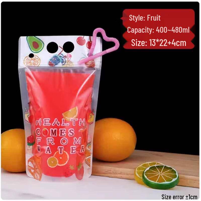 

Одноразовые пакетики для фруктового сока Sheng Bi Lai с трубочками