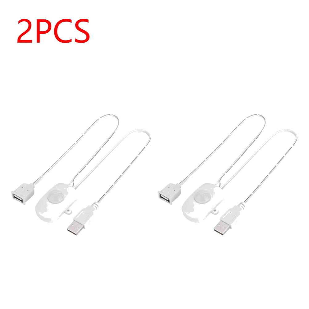 1/2 Stück USB PIR Bewegungsmelder Schalter 5A DC 5-24V LED Lichtschalter USB Schnittstelle Praktisch Umweltfreundlich für Badezimmer Keller