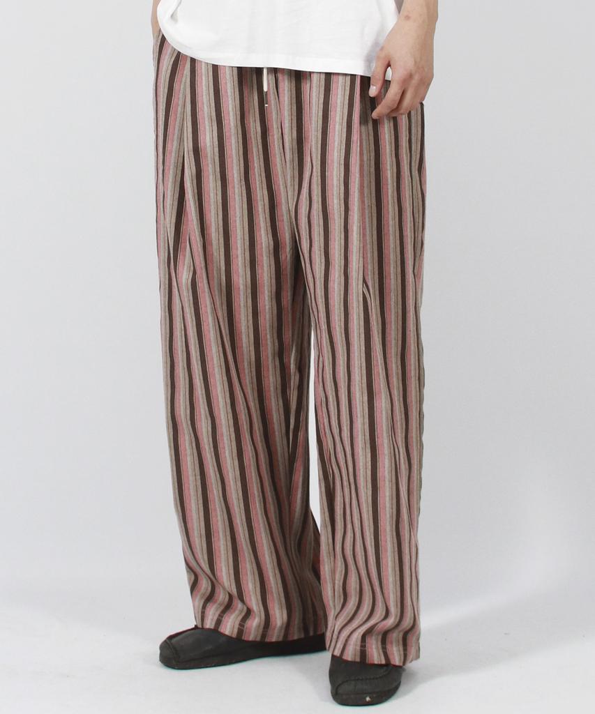 Deumakeu M Vintage Streifen Weite Hose Staubrosa