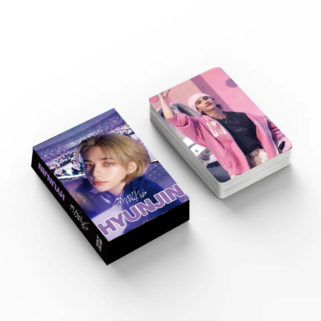 55Pcs K-Pop Lomo Cards Skzoo Hyunjin Latest Album 55 Small Cards Postcards Cards Boxed Small Cards For Kids Good Gift