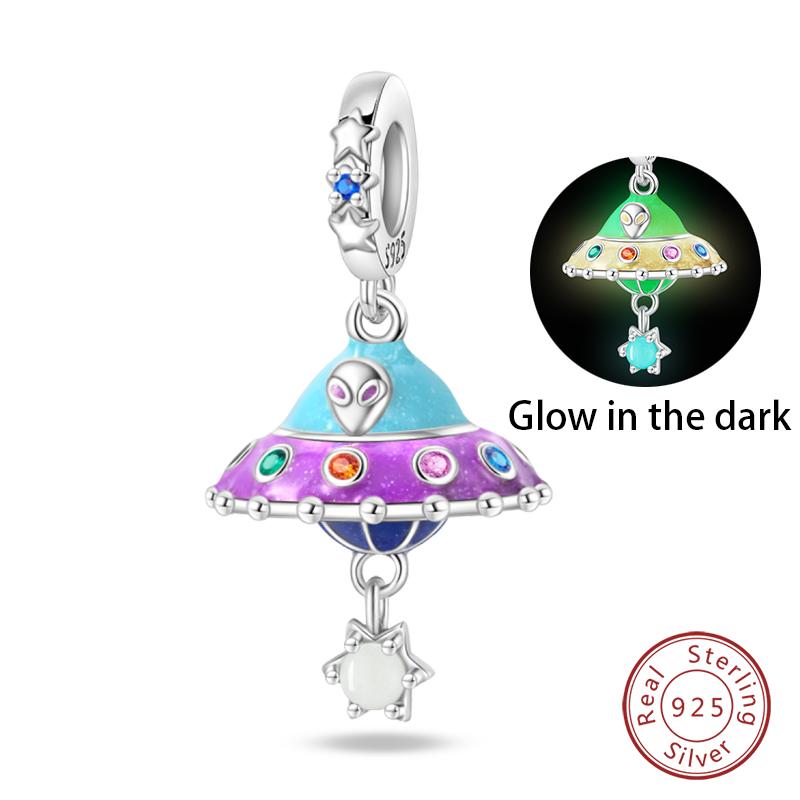 Fit Qikaola Original Bracelet Fashion Bee Astronaut Eiffel Tower Copper Charms Beads Fine Diy Birthday Jewelry For Women