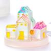 Flexible Plaster Houses Molds Easy to Clean Silicone House Shape Moulds for Artistic Home Decoration Projects