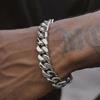 OKYAIOS Stainless Steel Cuban Chain Necklaces/Bracelets for Men Women