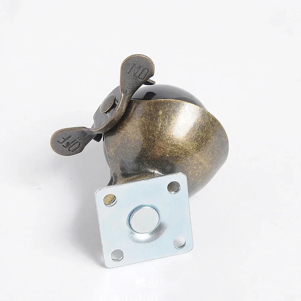 2/4pcs 2inch Caster 50mm Bearing Capacity 30kg Black Trolley Wheels Caster Rubber Swivel Casters for Office Chair Sofa Platform
