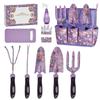 10-teiliges Gartengeräte-Set Mit Karbonstahl-Köpfen Und Ergonomischen Griffen Für Einfaches Pflanzen Und Unkrautjäten