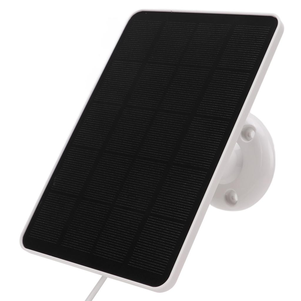 Solar Charging Panel Monocrystalline Silicon 4W 5V with Charging Cable for Outdoor Surveillance Camera