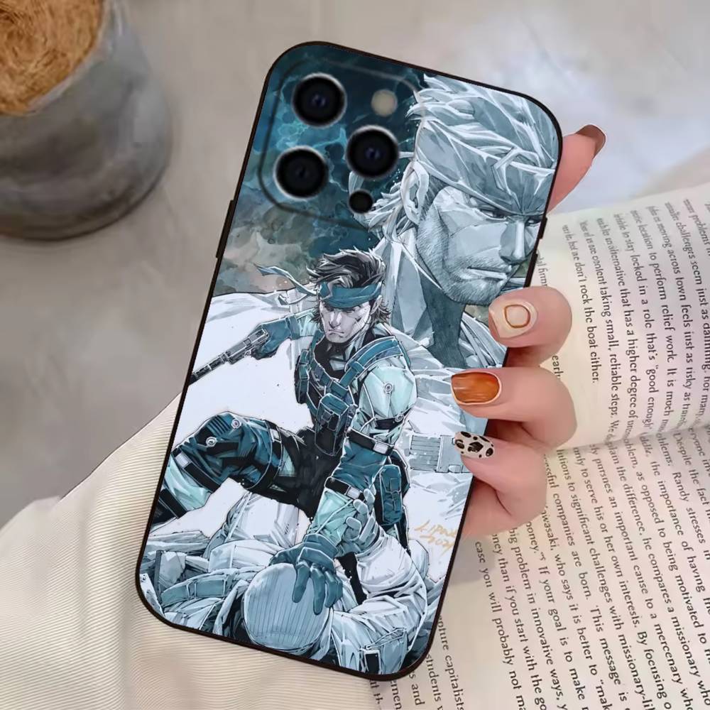G-Game Metal Gear Solid Phone Case For iPhone 17, 16,15,14,13,12,11 Plus,Pro Max, Others Soft Black Cover
