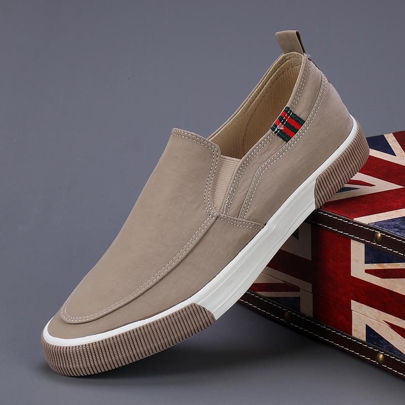 Spring Men's Breathable Slip-on Canvas Shoes - Casual Low-top Fashion for Daily Wear