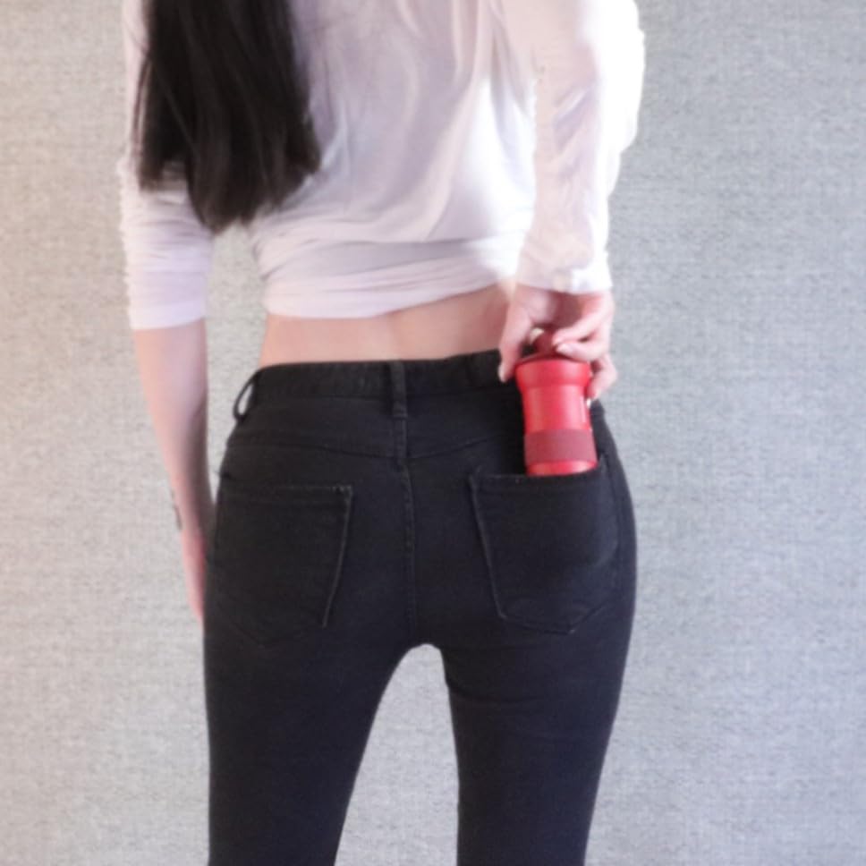 Cafflano Grinder, Portable Coffee Mill, Outdoor, Extra Fine Grind for Espresso, Made In Italy, Metal Conical Blade, Compact, High Performance, Coffee