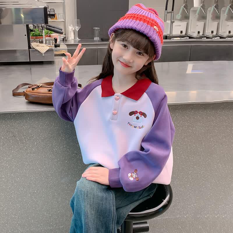 Magic Childhood Girls Casual Long Sleeve Sweatshirt 130