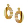 Vintage Jewelry Wood Ornament Mid-Ancient Earrings Fashion Bohemian Style