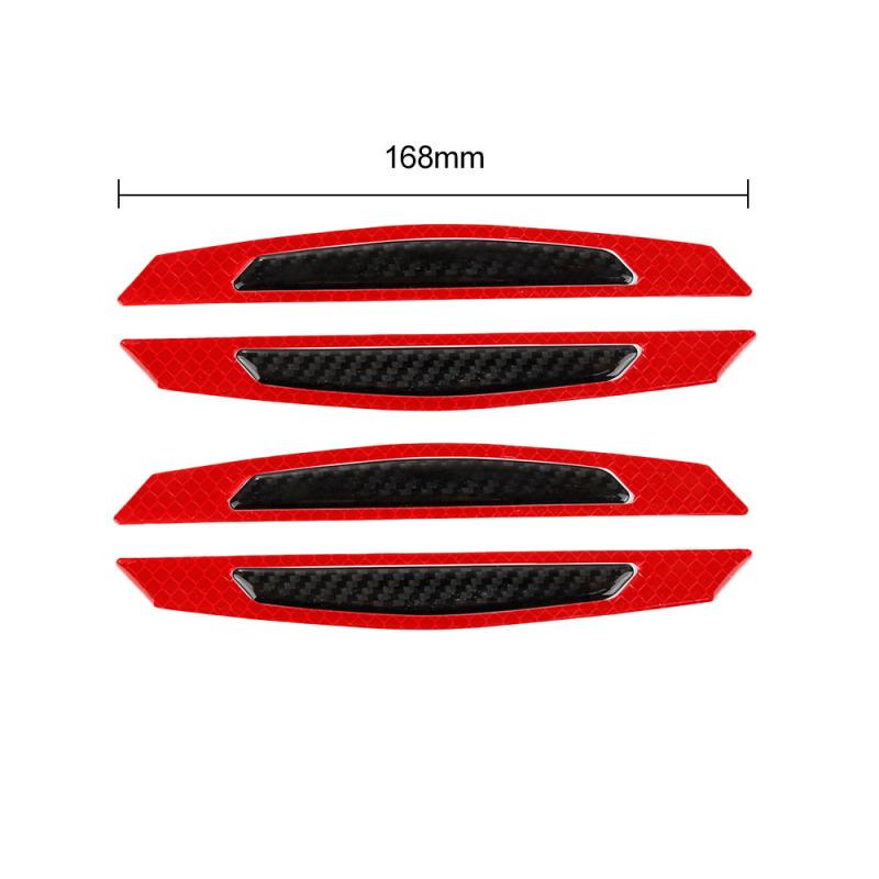 4Pcs/set Car Reflective Strip Anti-collision Warning Stickers Safety Mark Side Scratch-proof Door Anti-collision Sticker