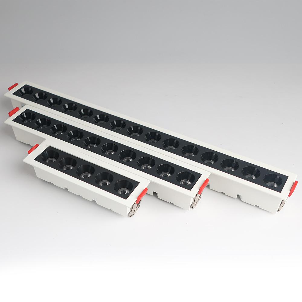 Dimmable LED Downlight 10W 20W 30W AC220V 110V Iling Lights Ressed Grille Lamp Line Lights Indoor Lighting LED Spot Lamp