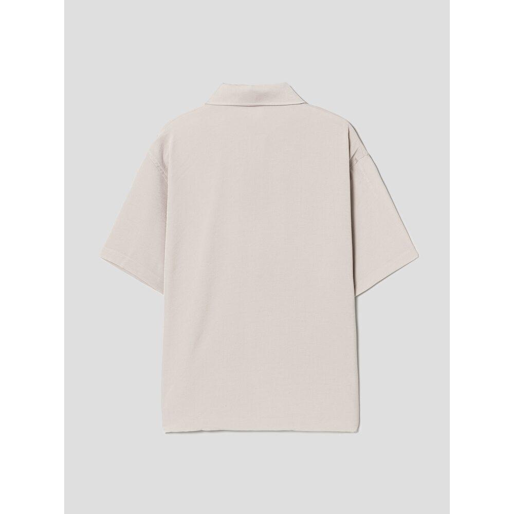 SHIFT.G Half Zipup Polo Beige