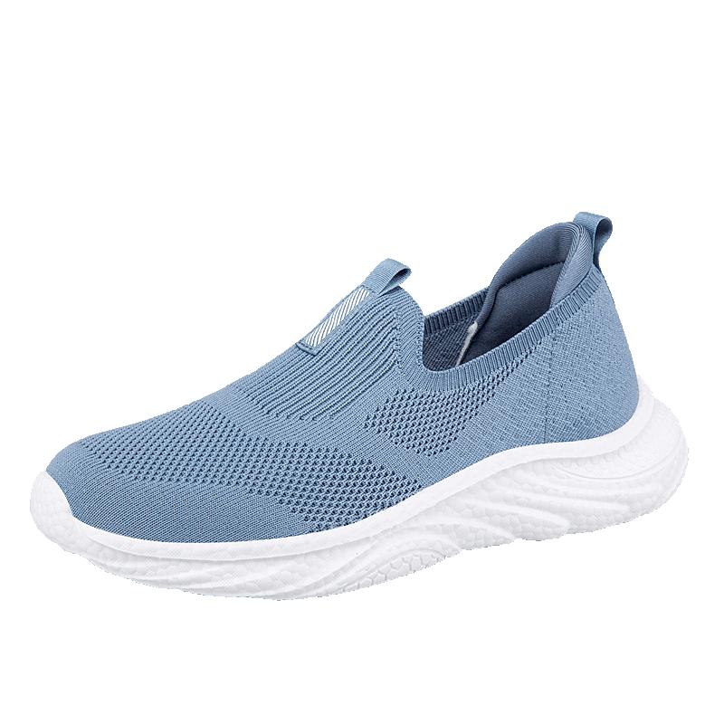 Fashion Shoes for Women In Spring/summer New Middle-aged and Elderly Mothers, Lightweight Cuffed Casual Couple Shoes Breathable Pink