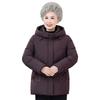 Grandma's Women's Winter Duck Down Jacket for Middle-Aged & Elderly - Festive Chinese New Year Coat 2026