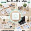 Mini Portable Thermal Printer Bluetooth Compatible iPhone Android, 58mm Paper Instant Pocket Printer for Pos, Labels Receipts