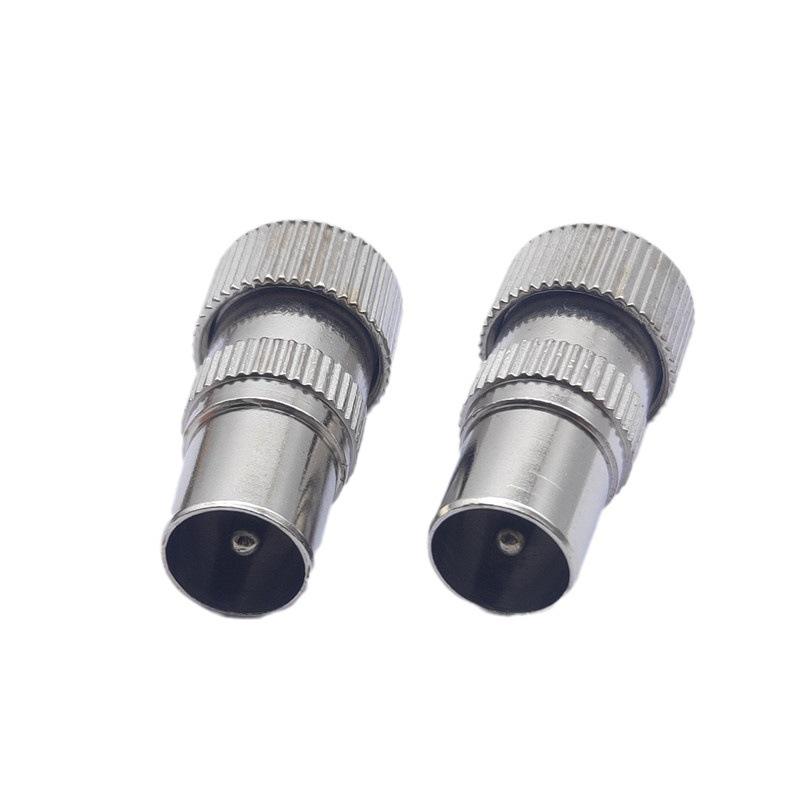 Antenna TV Placcata Nichel Spina RF Maschio Giunto di Bambù Cavo 9.5