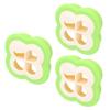 3Set Sandwich Cutter 4 Leaf Shaped Bread Mold Sushi Making Tool for Home Kitchen