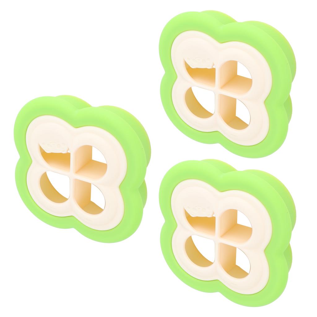 3Set Sandwich Cutter 4 Leaf Shaped Bread Mold Sushi Making Tool for Home Kitchen