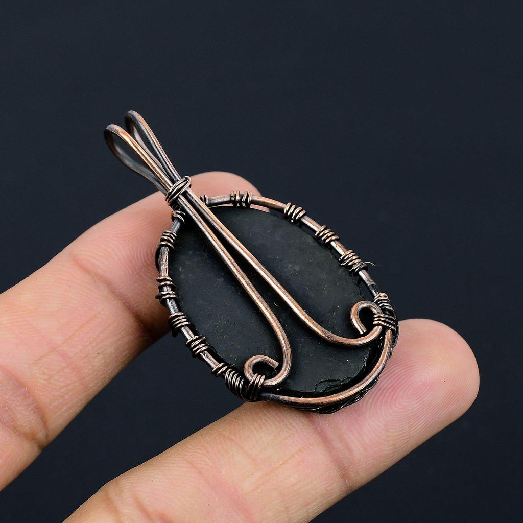 Tree Of Life Abalone Shell 999 Copper Wire Wrapped Pendant, Handmade Gemstone Pendant Jewelry, Gifts For Wife Brand New Pendant