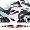 2 Stück Motorrad Frontverkleidungsaufkleber Coole Motorradaufkleber Wasserdichte Elektroroller Dekorationsaufkleber Für Yamaha Suzuki Honda