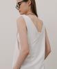 320SHOWROOM Two-Way Wrap Sleeveless Long Linen Dress White