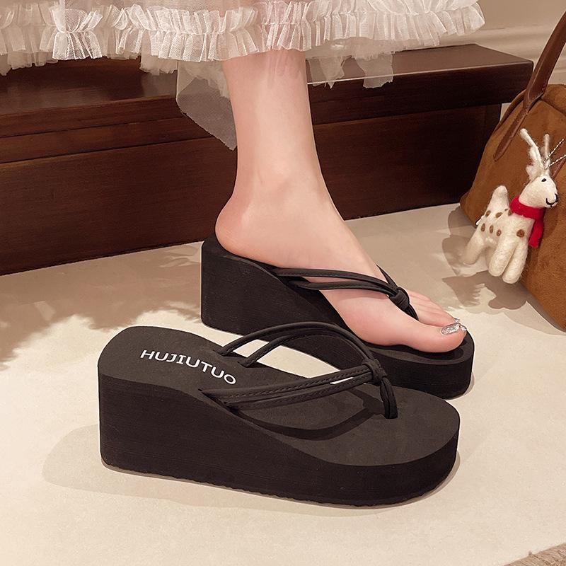Women s Street Style Wedge Platform Waterproof Flip-Flops 38