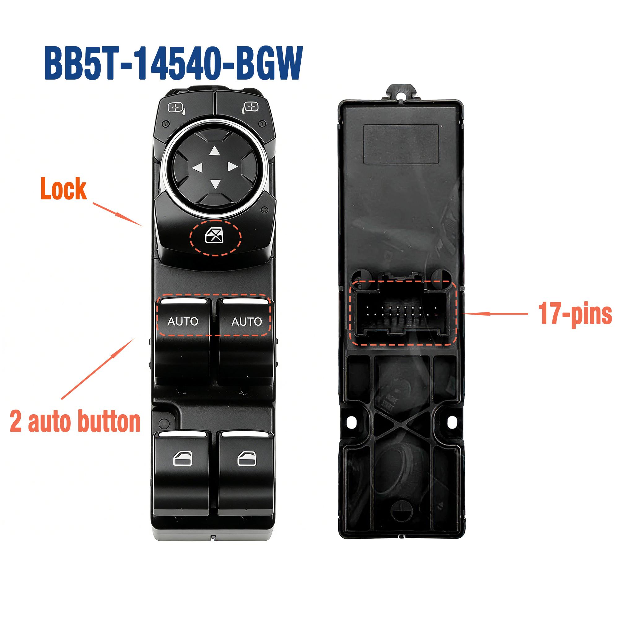 BB5T-14540-BGW BB5T14540BGW For Ford Explorer 2011 2012 2013 2014 2015,Power Master Window Switch Glass Lifter Control Button BB5T-14540-BGW