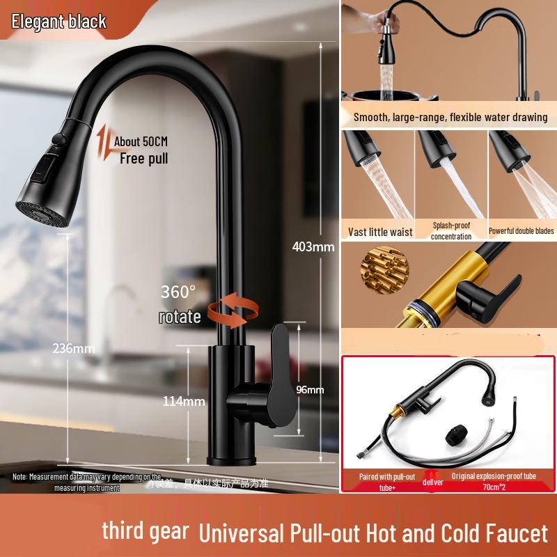 TLXT Kitchen Sink Pull-Out Faucet