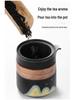 Portable Travel Tea Set: One Pot with Three Cups and Carry Bag for Camping & Solo Brewing