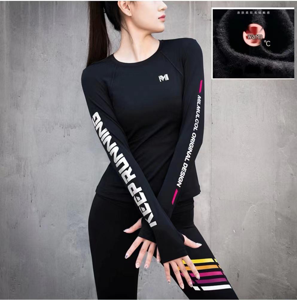 Women's High-End Autumn/Winter Yoga & Running Sportswear Set - Long Sleeve